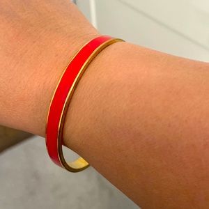 Kate Spade red gold bangle